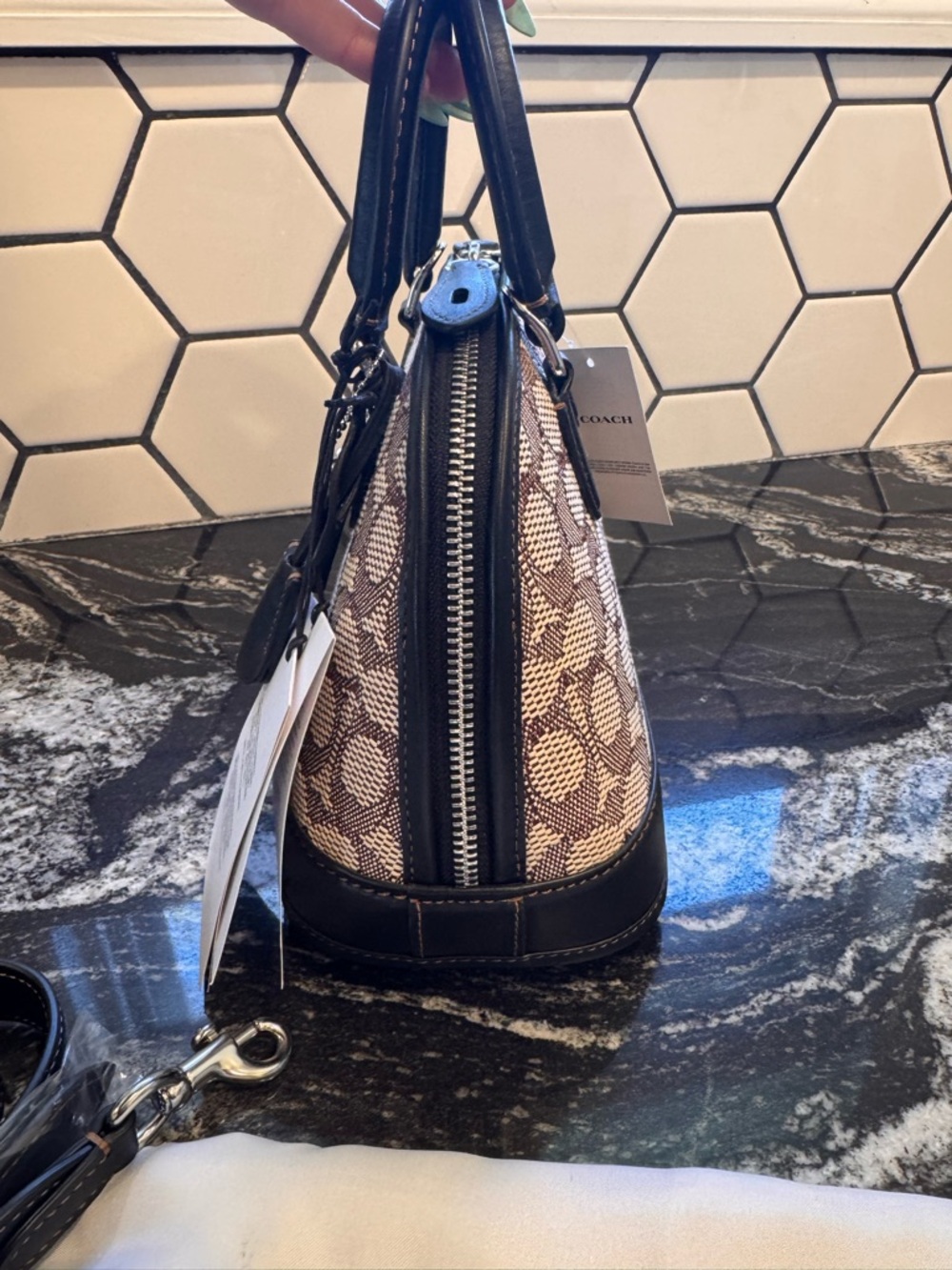 NWT COACH Revel 24 Signature Jacquard - Picture 7 of 11